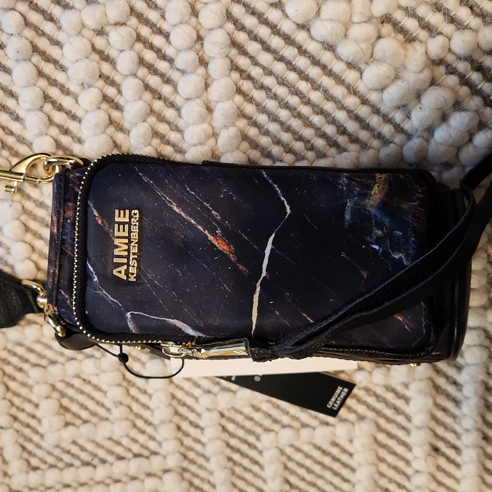 Aimee Kestenberg On Top of the World Water Bottle Bag/Midnight Marble